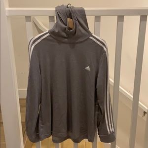 Adidas grey pullover hoodie